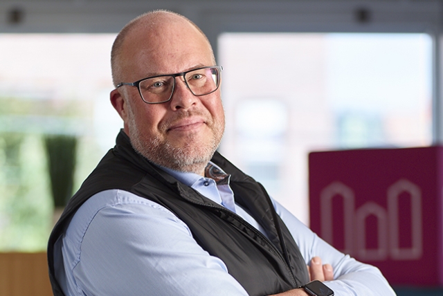 Micael Löfqvist är vd på Mitthem. Foto.