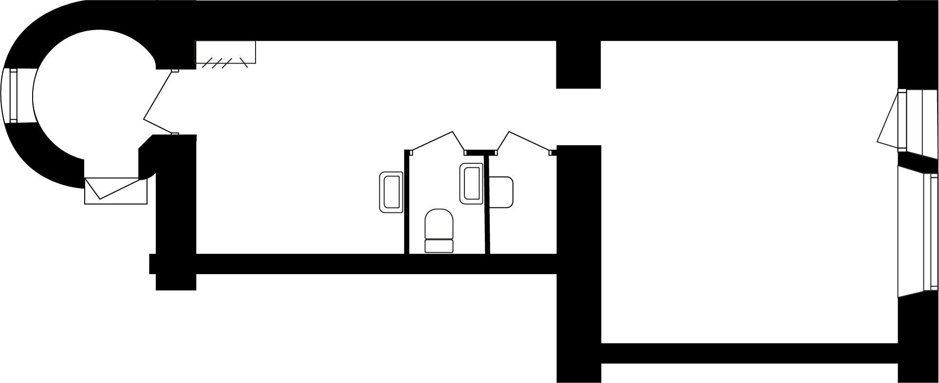 Planlösning på lokal 1100603-0 på Torggatan 12.